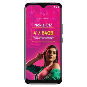 Nokia C12 Android 12 (Go Edition) Smartphone, All-Day Battery, 4GB RAM (2GB RAM + 2GB Virtual RAM) + 64GB Capacity | Light Mint