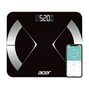 Acer Weight Machine Smart Weighing Scale BMI Body Fat Analyzer Composition Monitor Digital Fit Tracker | High Precision Sensor with 1 Year Warranty