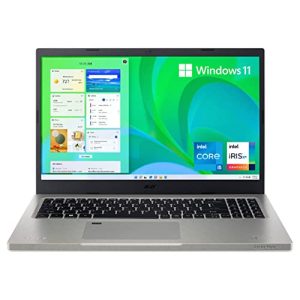 Acer Aspire Vero AV15-51-5155 Green Laptop | 15.6″ FHD IPS Display | 11th Gen Intel Core i5-1155G7 | 16GB DDR4 | 512GB SSD | Wi-Fi 6 | PCR Materials | Windows 11 Home | Fingerprint Reader | MS Office