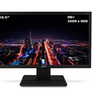 Acer V206HQLA 19.5 Inch(49.5cm) (1600 X 900) Pixels Resolution HD+ LCD Monitor with LED Backlight I 200 Nits Brightness I VGA, HDMI Port with Inbox VGA Cable I Eye Care Features I Black