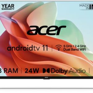 Acer 80 cm (32 inches) I Series HD Ready Android Smart LED TV AR32AR2841HDFL (Black)