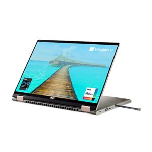 Acer Spin 5 (2 in 1 ) Professional Laptop with Active Stylus Pen (12th Gen Intel Core i7/16GB RAM/1 TB SSD/Windows 11 Home/MS Office/Fingerprint Reader) SP514-51N with 35.6 cm (14 inches), 1.3 KG