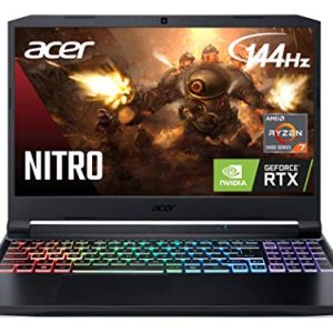 Acer Nitro 5 AN515-45-R92M Gaming Laptop, AMD Ryzen 7 5800H (8-Core) | NVIDIA GeForce RTX 3060 Laptop GPU |15.6″ FHD 144Hz IPS Display | 16GB DDR4 | 512GB NVMe SSD | WiFi 6 | RGB Backlit Keyboard