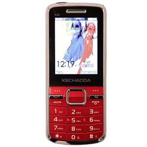 KECHAODA K28 Basic Feature Mobile Phone with Dual SIM, 6.1cm (2.4 inch) Display – Red
