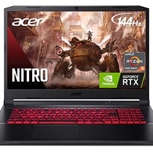 Acer Nitro 5 AN517-41-R7FP Gaming Laptop, AMD Ryzen 5 5600H Hexa-Core Processor | NVIDIA GeForce RTX 3060 Laptop GPU | 17.3″ FHD 144Hz IPS Display | 16GB DDR4 | 512GB NVMe SSD | WiFi 6 | BL Keyboard