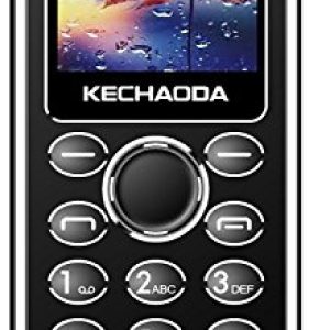 KECHAODA K115 Slim Card Size Dual Sim Phone with External Memory Slot 3.66cm (1.44-inch) Display Charging Cable in Box, No Charger or Earphone(Black)