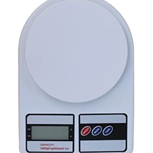 Glun Multipurpose Portable Electronic Digital Weighing Scale Weight Machine (10 Kg – with Back Light)