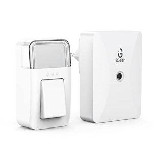 iGear Electronics Symphony Battery Free Wireless Bell, 38 Polyphonic Tones Perfect for Home, Office and Clinics (White)