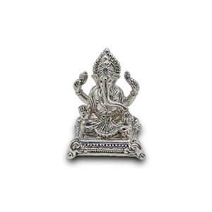 MAA SILVER Pure Silver Ganpati Bappa/Ganeshji Murti/Idol Perfect for Gifting & Pooja Use Best for Good Luck Wishes (999 Purity)(40 Grams)