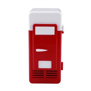 USB Refrigerator, Portable Refrigerator Portable Mini Fridge Cool Quickly for Car for Home(red, Pisa Leaning Tower Type)