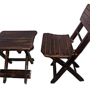 Bros Moon Maulik Aditya’s Elegant Kid’s Favourite Table Chair Antique Classy Wooden Kid’s Chair Table Pair for Kid’s Play Room/Bed Room/Kid’s Furniture/Out Door/Garden use/Gift/Festival