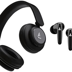 boAt Airdopes 181 True Wireless Earbuds with ENx™ Tech, Beast™ Mode for Gaming & Rockerz 450 Bluetooth On Ear Headphones with Mic, Upto 15 Hours Playback, Integrated Controls and Dual Modes