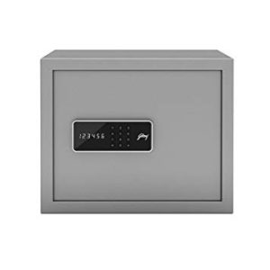 Godrej Security Solutions Forte Pro 30 Litres Digital Electronic Safe Locker for Home & Office with Motorized Locking Mechanism (Light Grey)