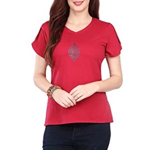 Papaya Brand Summer Tops for Women | Fancy Casual Western top for Women | Ladies Regular Tshirt