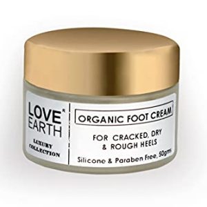 Love Earth Organic Foot Cream With Green Tea & Jojoba Oil For Cracked Dry and Rough Heels 50gm