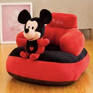 ToyHub Baby Sitting Sofa Kids Furniture 1 Year Baby Boy Girl Birthday Gift – Mickey Red