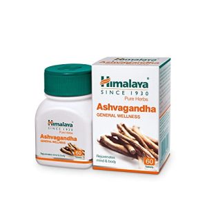 Himalaya Ashvagandha – General Wellness Tablets, 60 Tablets | Stress Relief | Rejuvenates Mind & Body