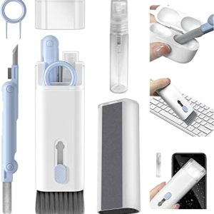 Sixfire 7 in 1 Electronic Cleaner kit, Cleaning Kit for Monitor Keyboard Airpods, Screen Dust Brush Including Soft Sweep, Swipe, Airpod Cleaner Pen, Key Puller and Spray Bottle