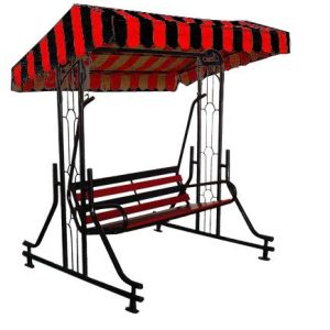 kaushalendra Swing for Adult Outdoor 3 prson jhula with Stand Canopy roof use to Garden Terrace 350 kg Capacity, 3 Seater, Metal (60, 72, 84 inch)