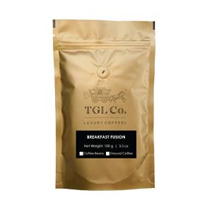 TGL Co. Breakfast Fusion A Blend of Arabica and Robusta Coffee Medium Grind Coffee 100 gm | Vacuum Sealed for Freshness Pouch, 100 g
