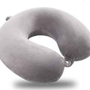 Fluffy’s Luxurious Portable Travel Pillow – Perfect Neck Support Pillow, Luxury Compact & Lightweight Quick Pack for Camping ,Sleeping Rest Cushion (Grey) (Grey)