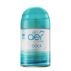 Godrej aer Matic Refill – Automatic Room Fresheners | Cool Surf Blue | 2200 Sprays Guaranteed | Lasts up to 60 days (225ml)