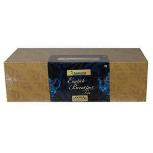 Chamong English Breakfast Tea Pack – 100 Staple-Free, Enveloped Tea Bags, Natural Bergamot, Organic Black Tea with Anti-Oxidants | Tea and Beverages