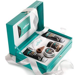 mCaffeine Mood Gift Set With Signature Body Scrub, Face Wash, Face Mask & Face Scrub | Ideal for Birthday & Anniversary Gifting | Premium Packaging | Set of 4