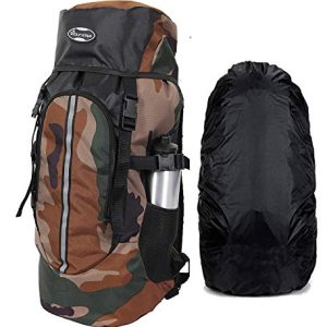 POLESTAR Hike 44 LTR Rucksack Travel Backpack for Hiking, Trekking Bag with Shoe Compartment, Rain Cover 1 Year Warranty