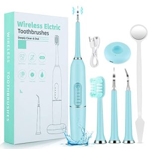HANNEA® Teeth Whitening Products Ultrasonic Tooth Care and Cleaner Kit Professional Stainless Steel Teeth Cleaning Kit Teeth Stain Remover for Teeth Improving