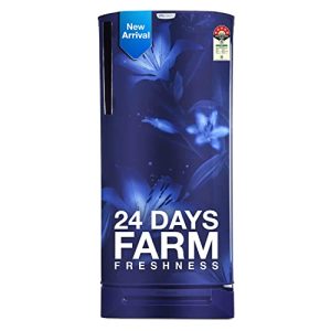 Godrej 180 L 5 Star Direct Cool Inverter Single Door Refrigerator (RD EDGENEO 207E TDI BH BL, Blush Blue, Turbo Cooling Technology, With Base Drawer, 2023 Model)