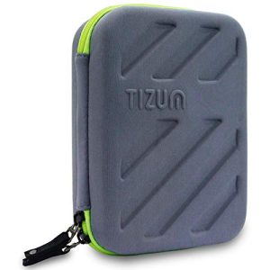 tizum EVA Universal Electronic Travel Gadgets & Accessories Organizer, Portable Multipurpose Protective Storage Pouch for USB Cables/Wires, Power Bank,Hard Drive, Sim/SD Cards, Earphones, 5.7”x7.5”