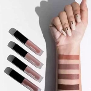 Rapik Beauty Lipstick Combo Pack, Set of 4 Nude Edition Liquid Minis Lipsticks, Matte Finish – Multicolor