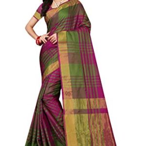 Leriya Fashion Women’s Cotton Silk banarasi silk sarees 2022 saree under 300 With Blouse Piece Saree