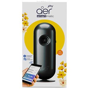 Godrej aer Smart Matic Kit (Machine + 1 Refill) – BLUETOOTH ENABLED – Automatic Room Fresheners | Alive | 2200 Sprays Guaranteed | Lasts up to 60 days (225ml)