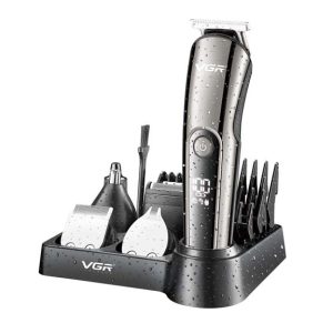 VGR V-107 Professional 11in1 IPX6 Washable Grooming Kit Trimmer for Men, 150 min Runtime (Silver, Black)