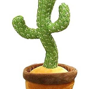 Boniry Toys Talking Cactus Baby for Kids Dancing Singing Recording Repeat Funny Children Playing Home Decorate Items Electronic Voice led Lights (Cactus Toy)