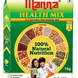 Manna Health Mix 1kg | Multi Millet Health Drink Mix Powder for Kids | Millets, Nuts, Cereals & Pulses | Sathu maavu | Porridge Mix