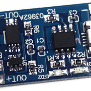 Electronic Spices r Module TP 4056 Micro USB Lithium Battery Charging Converter with Overcharge Discharge Over-Current Protection Charging Board (5V,18650)