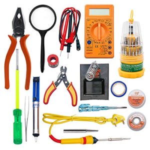 Electronic Spices 16 in 1 25watt Soldering Iron Starter Kit for DIY Craft and Electronic and Industrial Work
