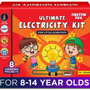 Einstein Box Electricity Kit | Science Project Kit | Electronic Circuits | Toys for Kids Age 8-14