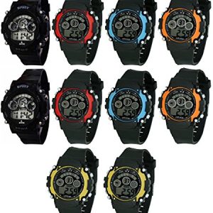 Pappi-Haunt Sports Watch Collections – Quality Assured – Pack of 10 Digital Dial Sports Watch for Boys, Men & Kids – Deal Offer