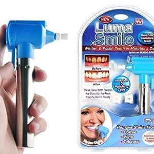 HKV Tooth Polisher Cleaner Whitener and Tooth Stain Remover Whitening Kit Product with 5 Rubber Cups and Led Light for Good Smile