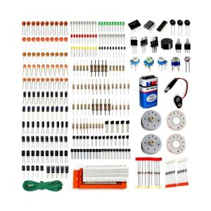 Robotbanao Electronic Components Kit-DIY Projects-Small Prototyping Projects-For Science Projects-For Educational Purposes-For Learning-58 Components