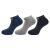 Adidas Original Heel & Toe Cushion Low Cut Cotton Socks – 3 Pairs (6N) (AD-0743) (Colligiate Navy/Grey Mel/Black)