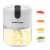 InstaCuppa Rechargeable Mini Electric Chopper – Stainless Steel Blades, One Touch Operation, for Mincing Garlic, Ginger, Onion, Vegetable, Meat, Nuts, (White, 250 ML, Pack of 1, 45 Watts)