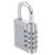 Tiny Deal Cute 4-Digit Safe PIN Hand Bag Shaped Combination Padlock Lock, Painted Finish (Silver)