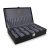 LEDO Men’s and Women’s Watch Box Organizer Case In 12 Slots of watches In Black color with Gray Velvet