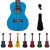 Kadence Concert Ukulele 23″ Spring Summer Collection of Ukuleles- fluorocarbon strings, matt finish with Strap & Bag