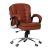 Da URBAN® Milford Mid Back Revolving Leatherette Ergonomic Home & Office Executive Chair with High Comfort Seating, Height Adjustable Seat & Heavy Duty Metal Base (Tan)